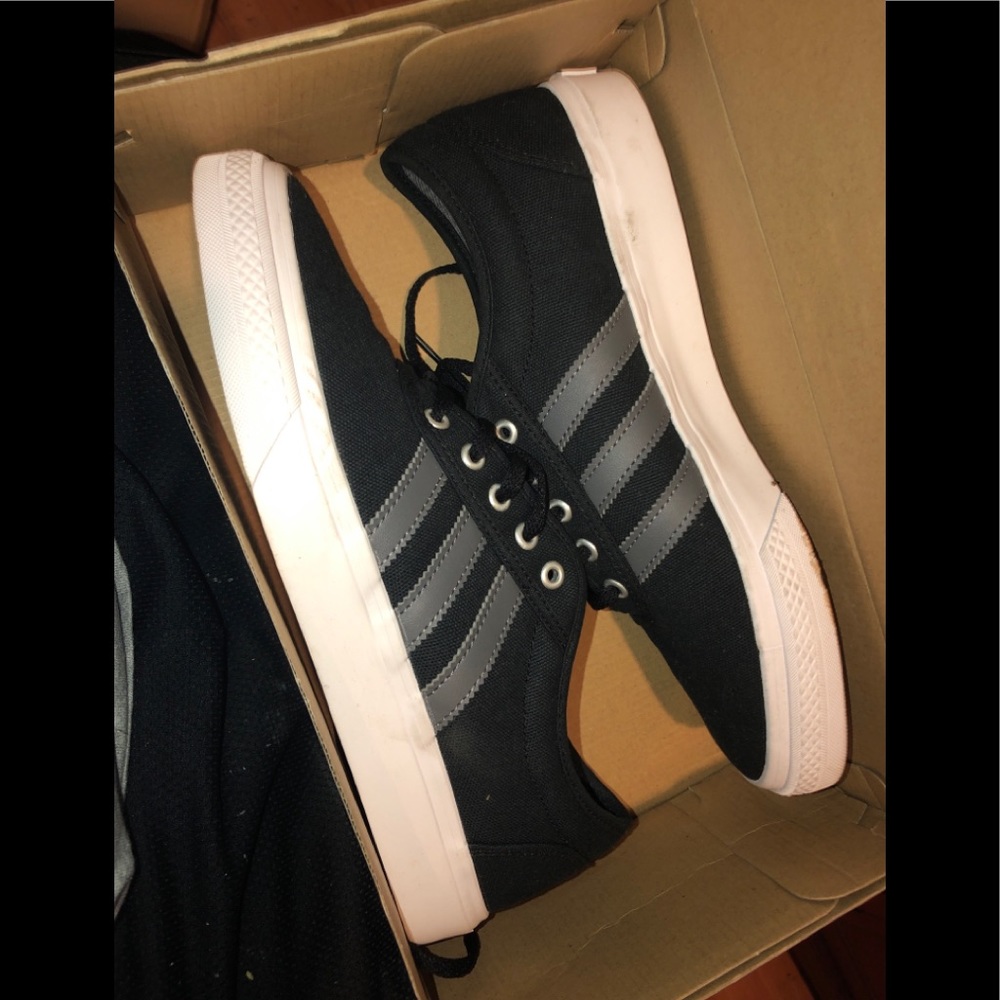 Grey/back/white Addidas size 9.5